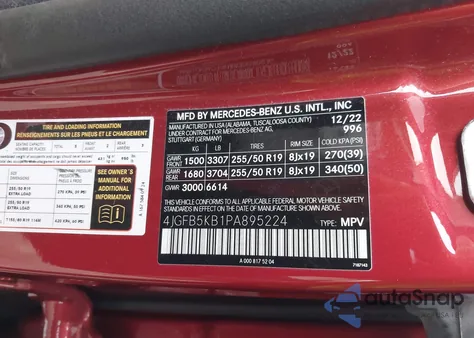 2023 Mercedes-Benz Gle 450 4Matic z USA, uszkodzony, nr VIN 4JGFB5KB1PA895224